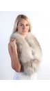 Grey fox fur collar